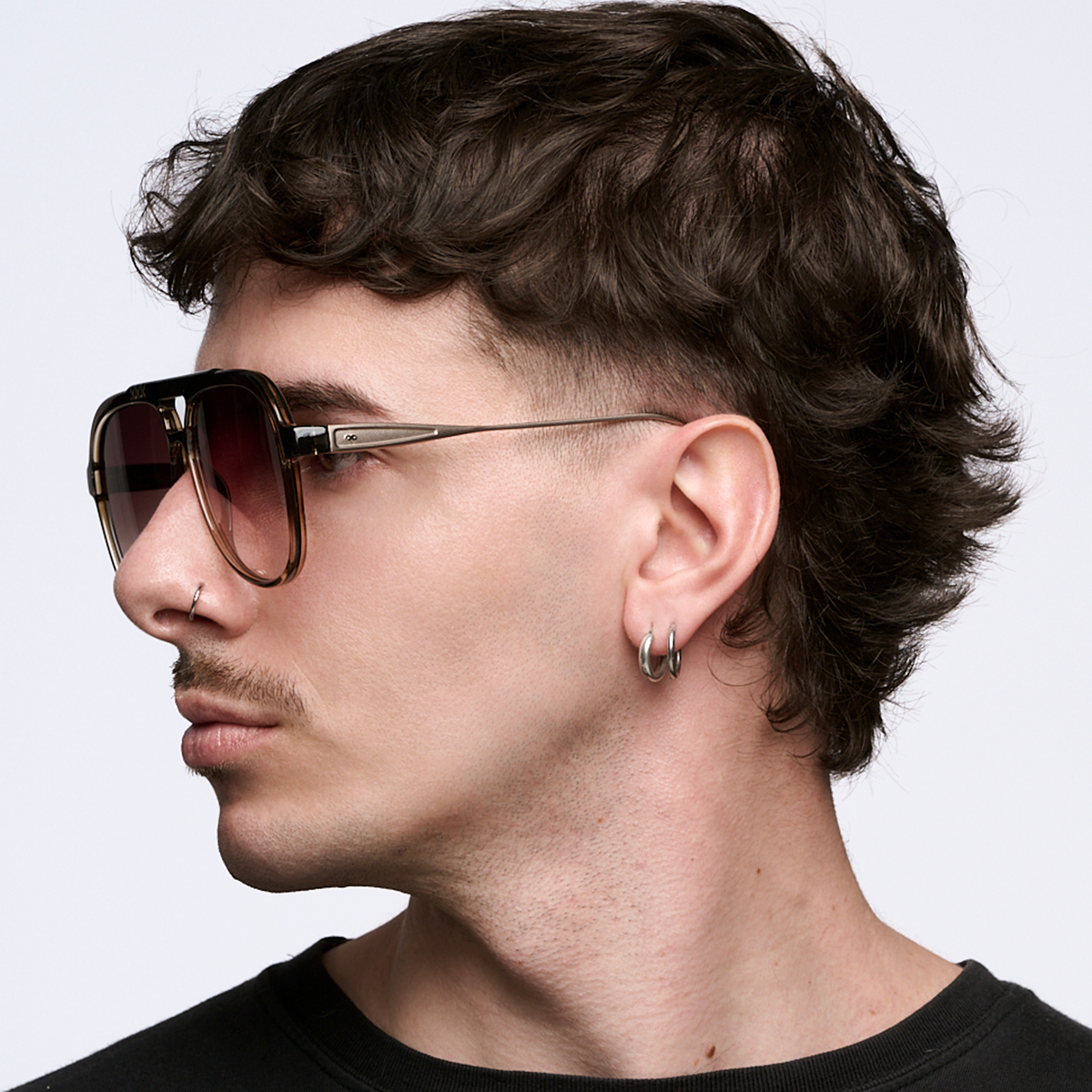 Triple Xxx Metal Translucido Marron Lente Marron Degrade