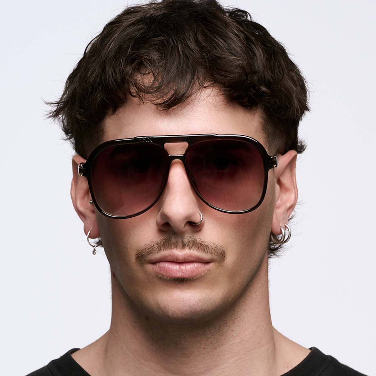 Triple Xxx Metal Translucido Marron Lente Marron Degrade