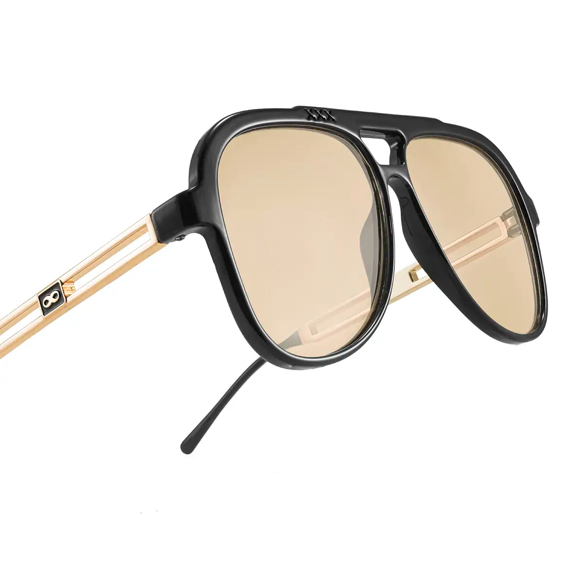 Triple Xxx Metal Doble Barra Negro Brillo Lente Tostado Edition