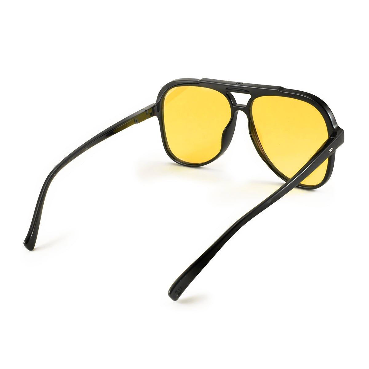 Triple Xxx Negro Brillo Lente Amarillo