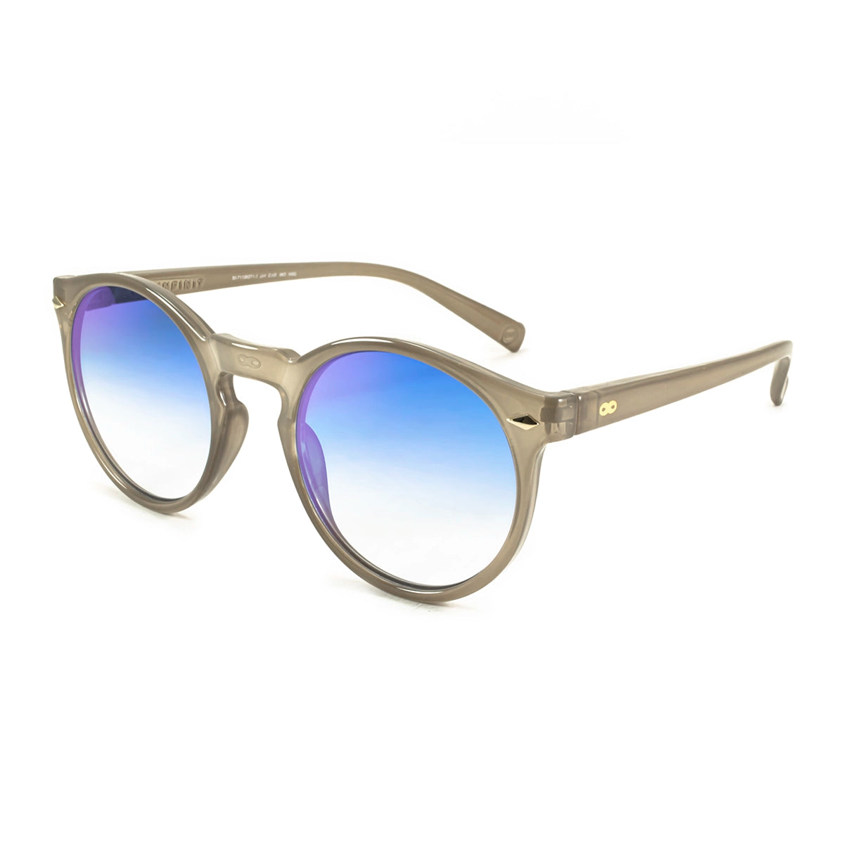 Tulum Milky Brown Lente Suave Espejada Azul Degrade