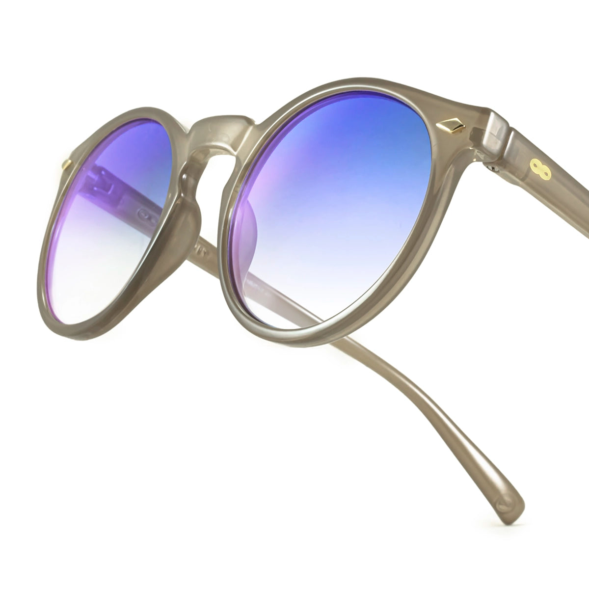 Tulum Milky Brown Lente Suave Espejada Azul Degrade