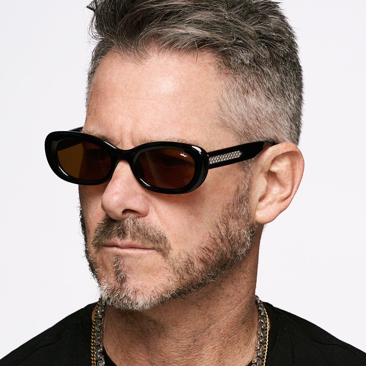 Twiggy Negro Mate Lente Marron