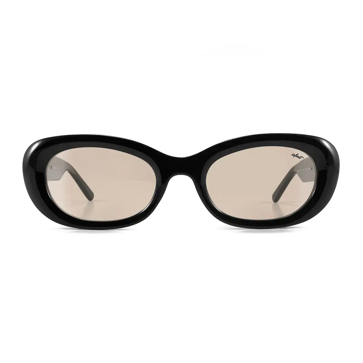 Twiggy Negro Brillo Lente Tostado