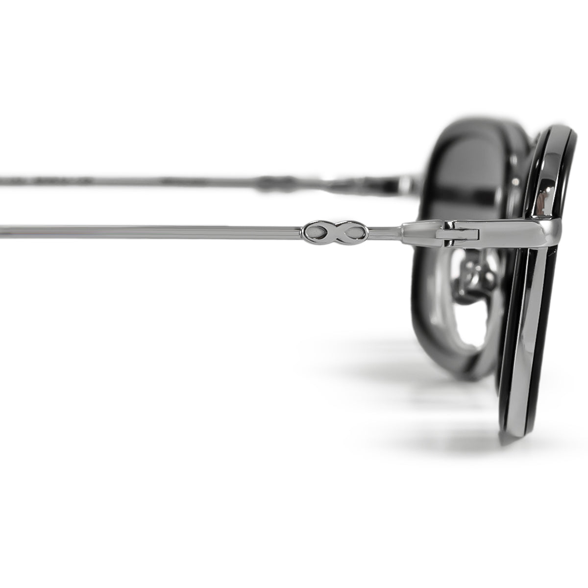 Tyler Negro Brillo Lente Gris