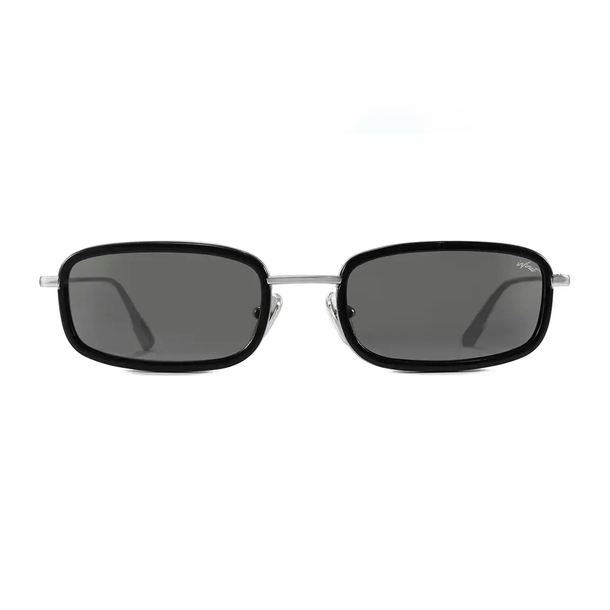 Tyler Negro Brillo Lente Gris