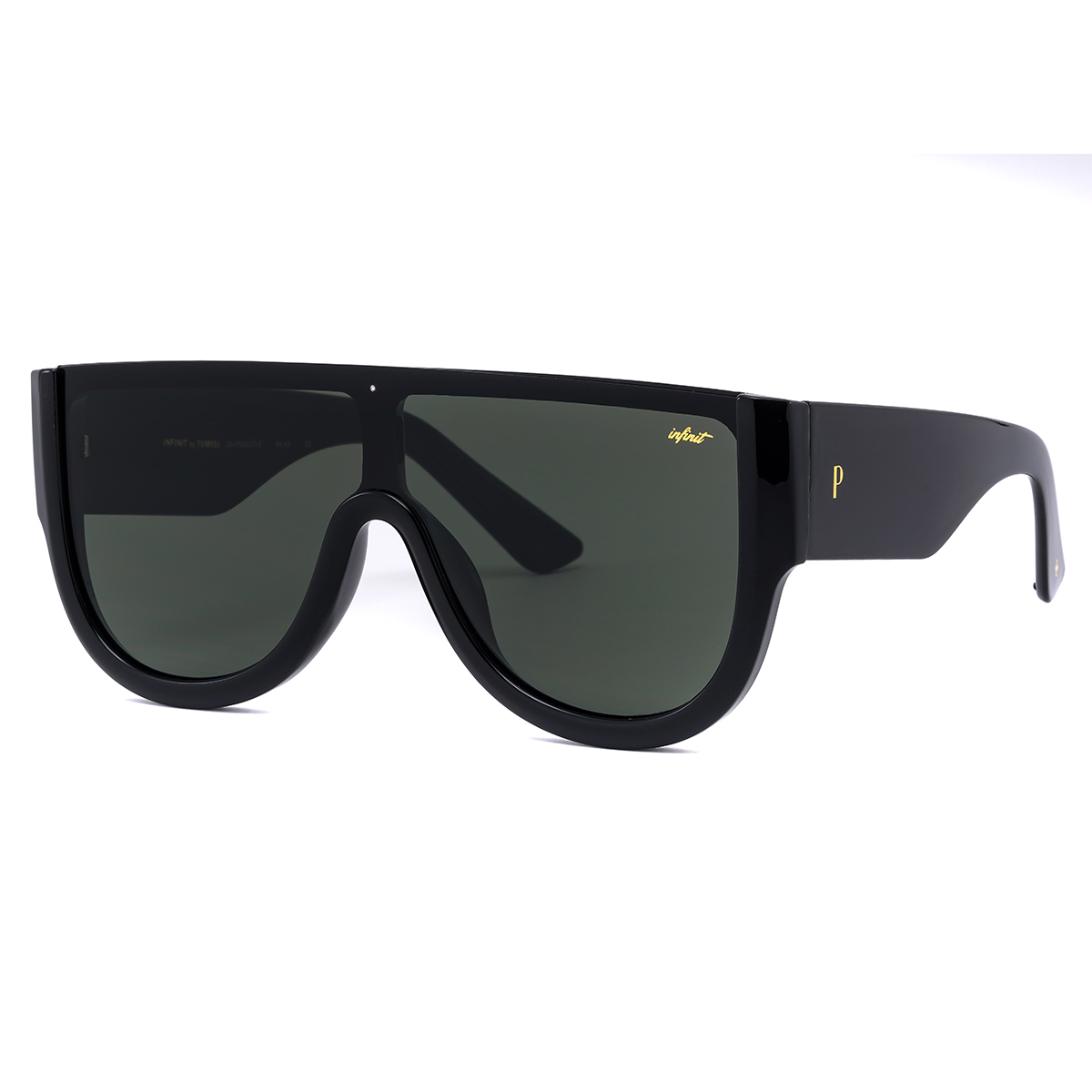 Veleno Negro Brillo Lente Verde By Pampita