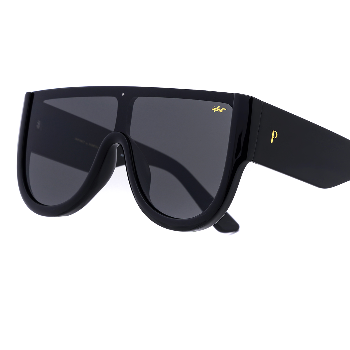 Veleno Negro Brillo Lente Gris By Pampita