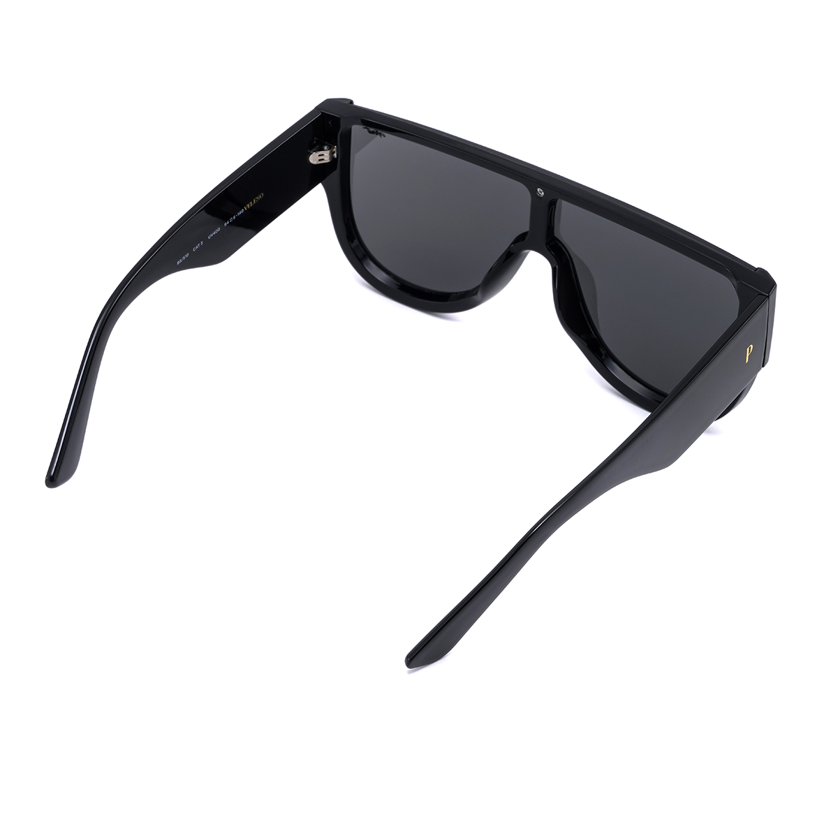 Veleno Negro Brillo Lente Gris By Pampita