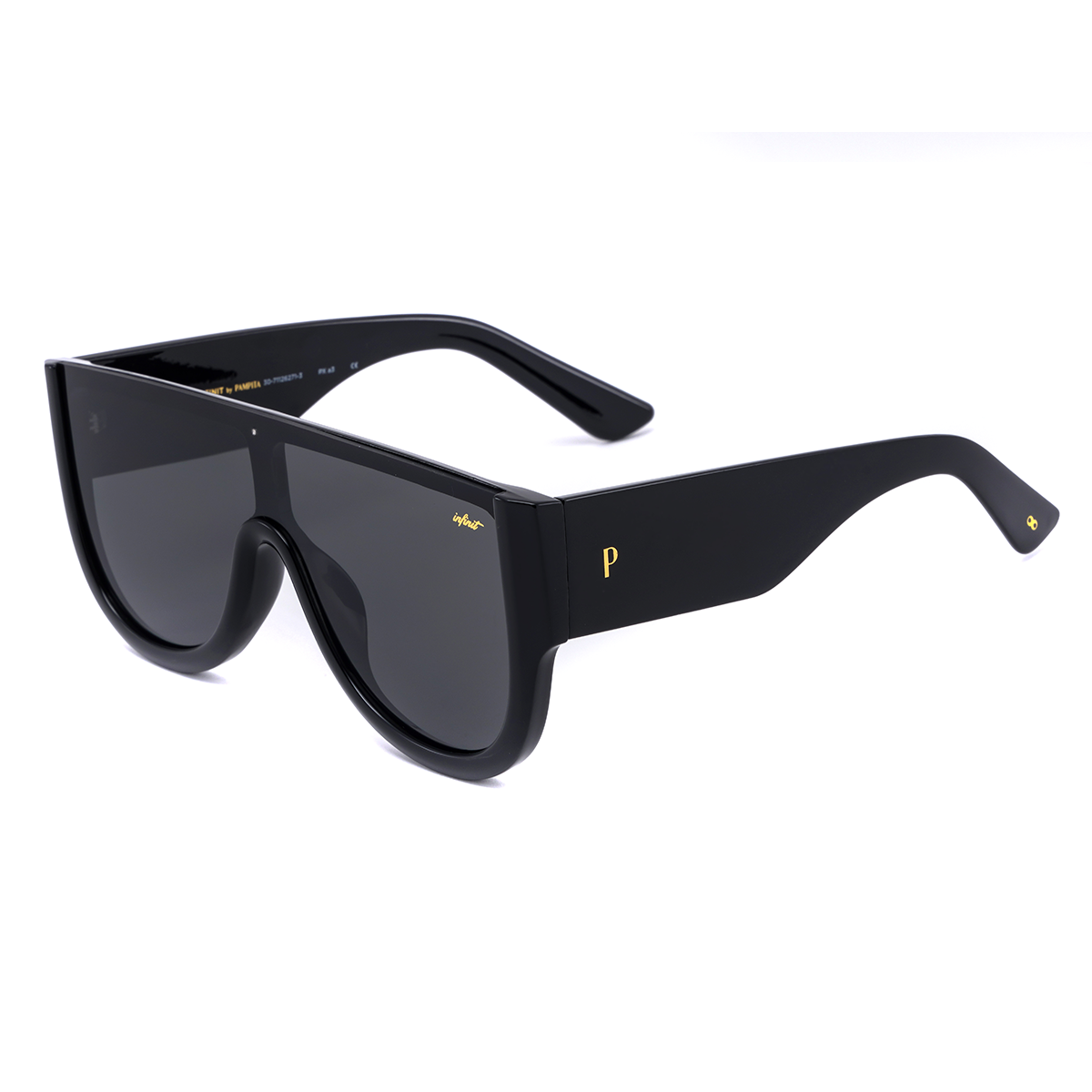Veleno Negro Brillo Lente Gris By Pampita