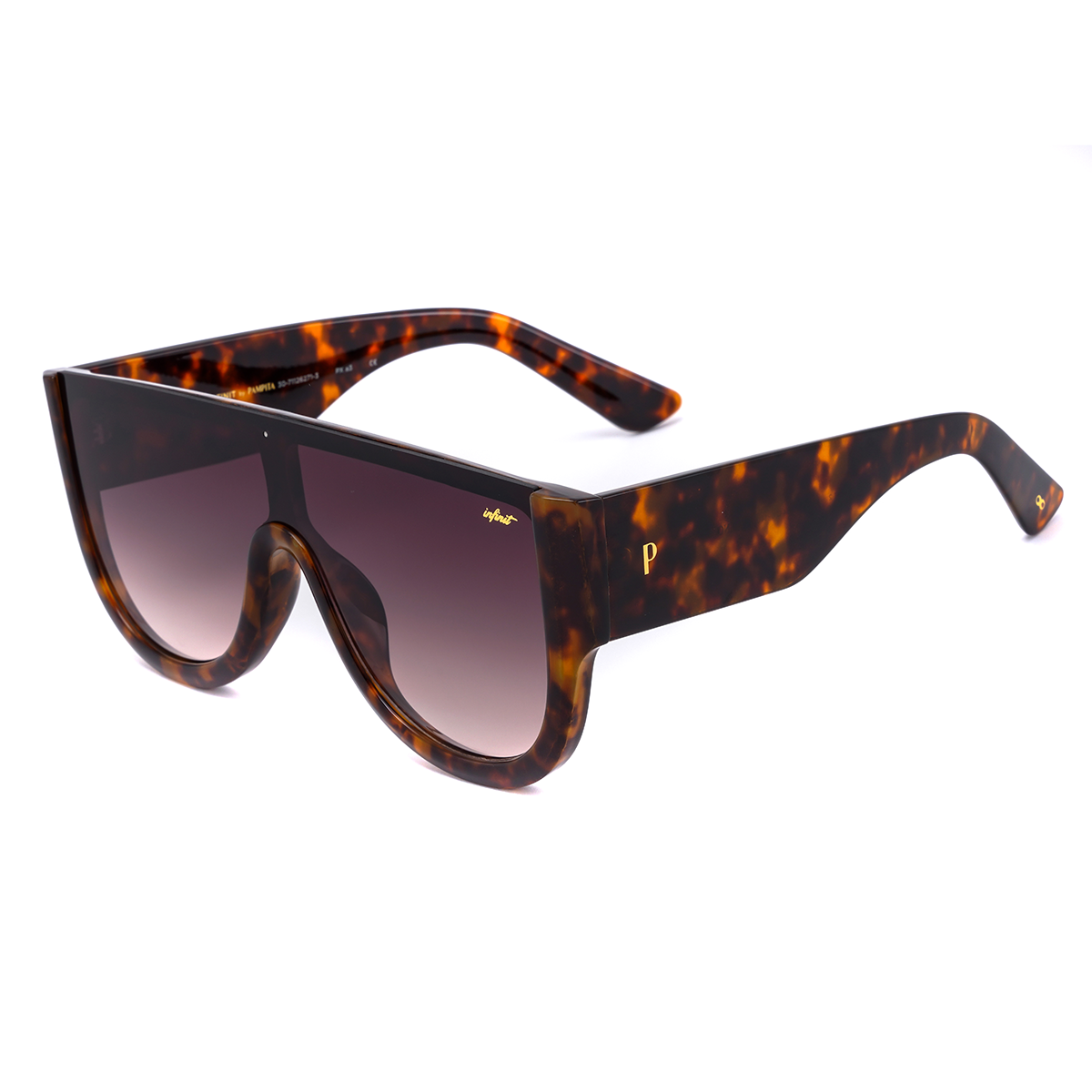 Veleno Carey Lente Marron Degrade By Pampita