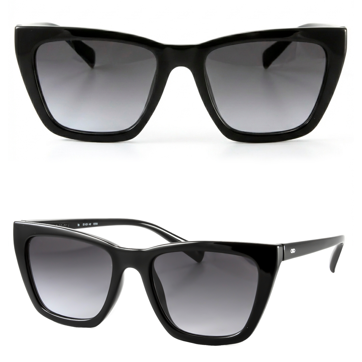 Vienna Negro Brillo Lente Gris Degrade