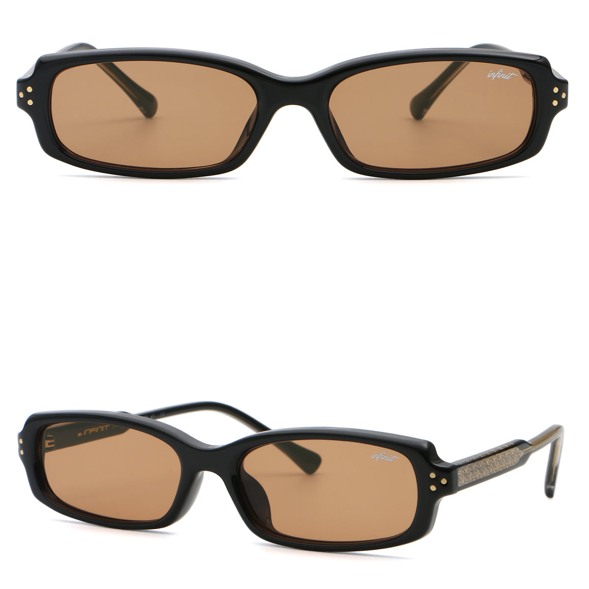 Virgil Negro Brillo Lente Marron