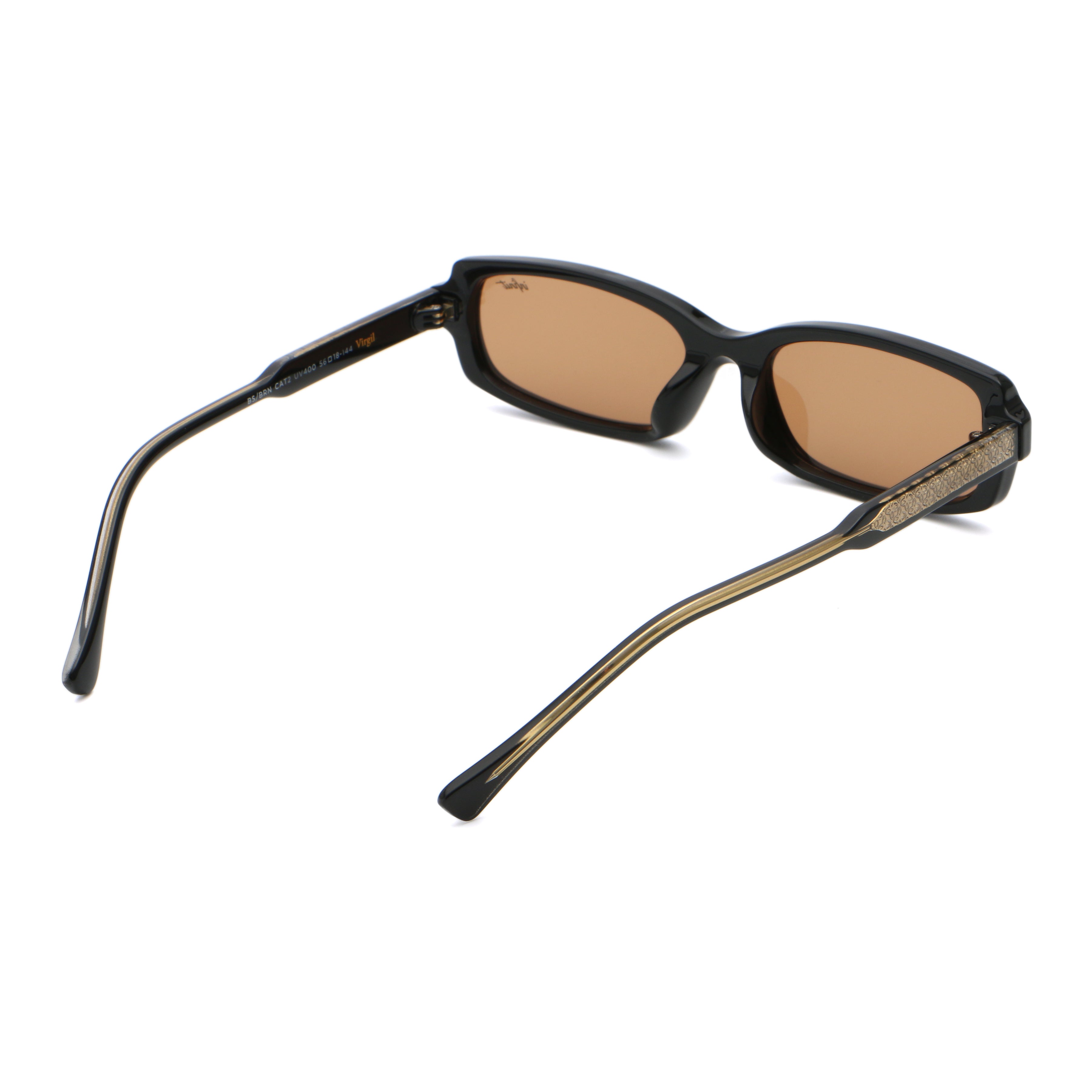 Virgil Negro Brillo Lente Marron