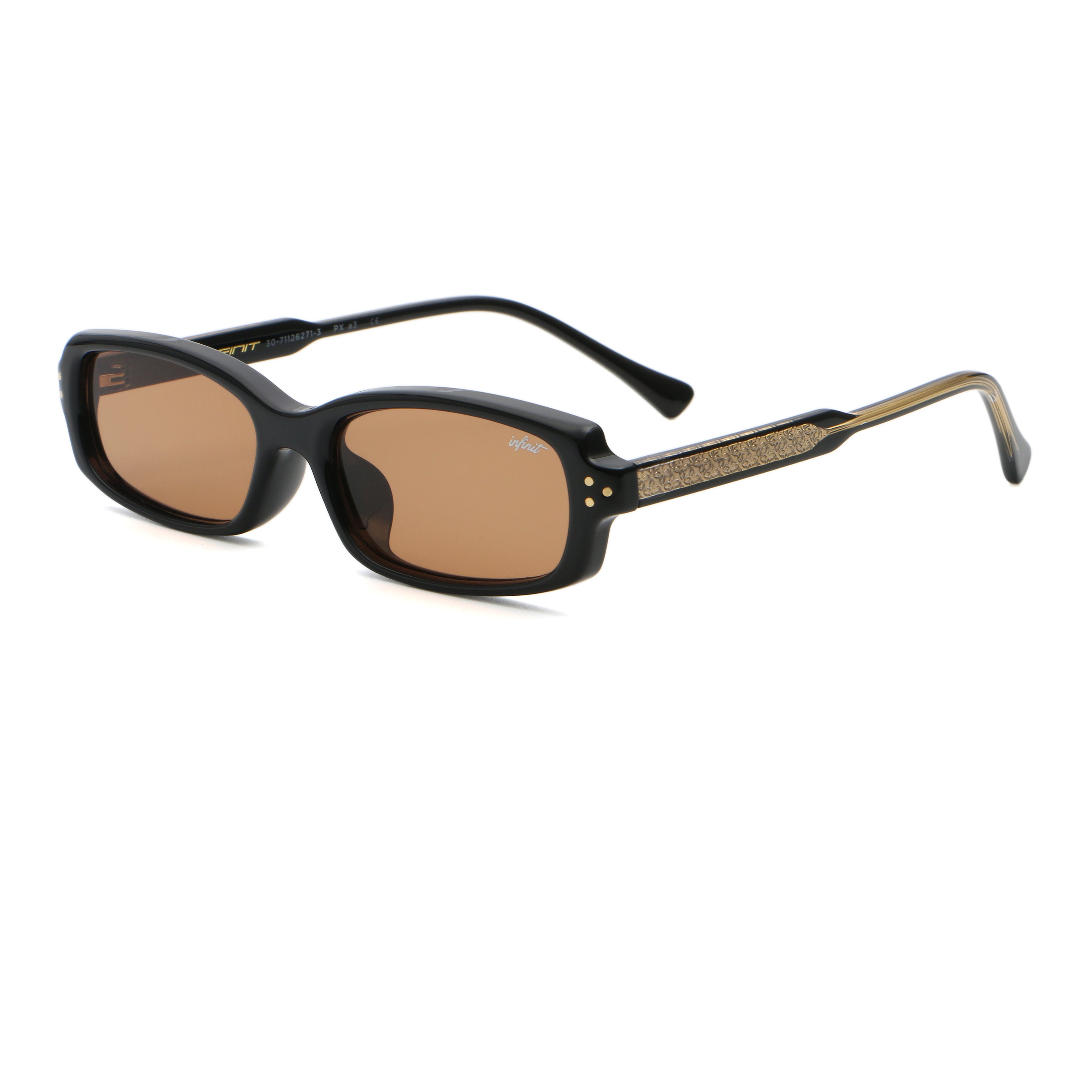 Virgil Negro Brillo Lente Marron