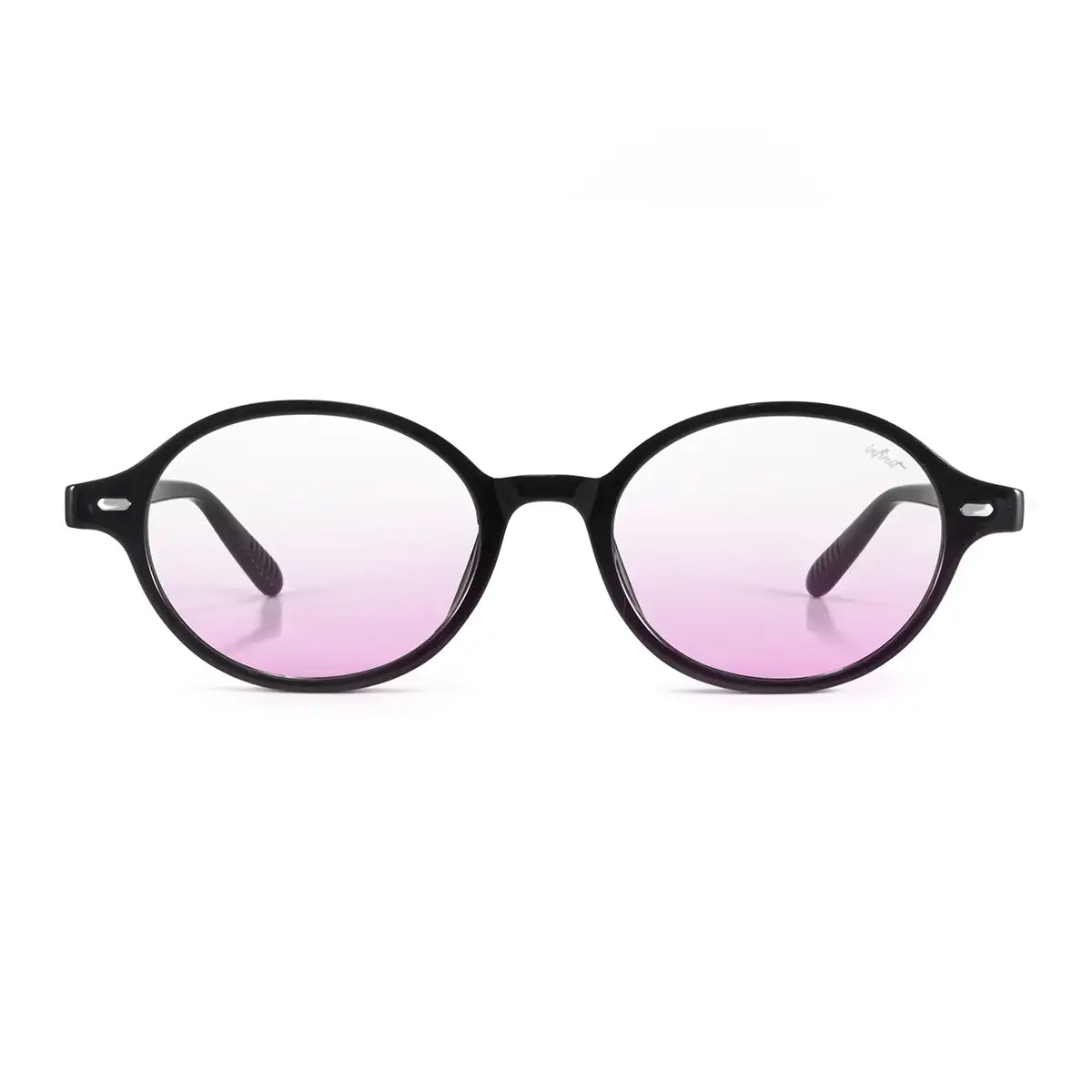 Vizu Negro Brillo Lente Rosa