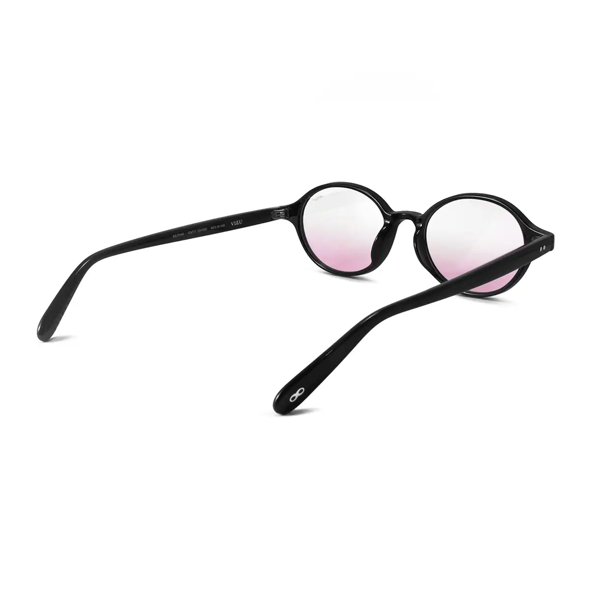 Vizu Negro Brillo Lente Rosa
