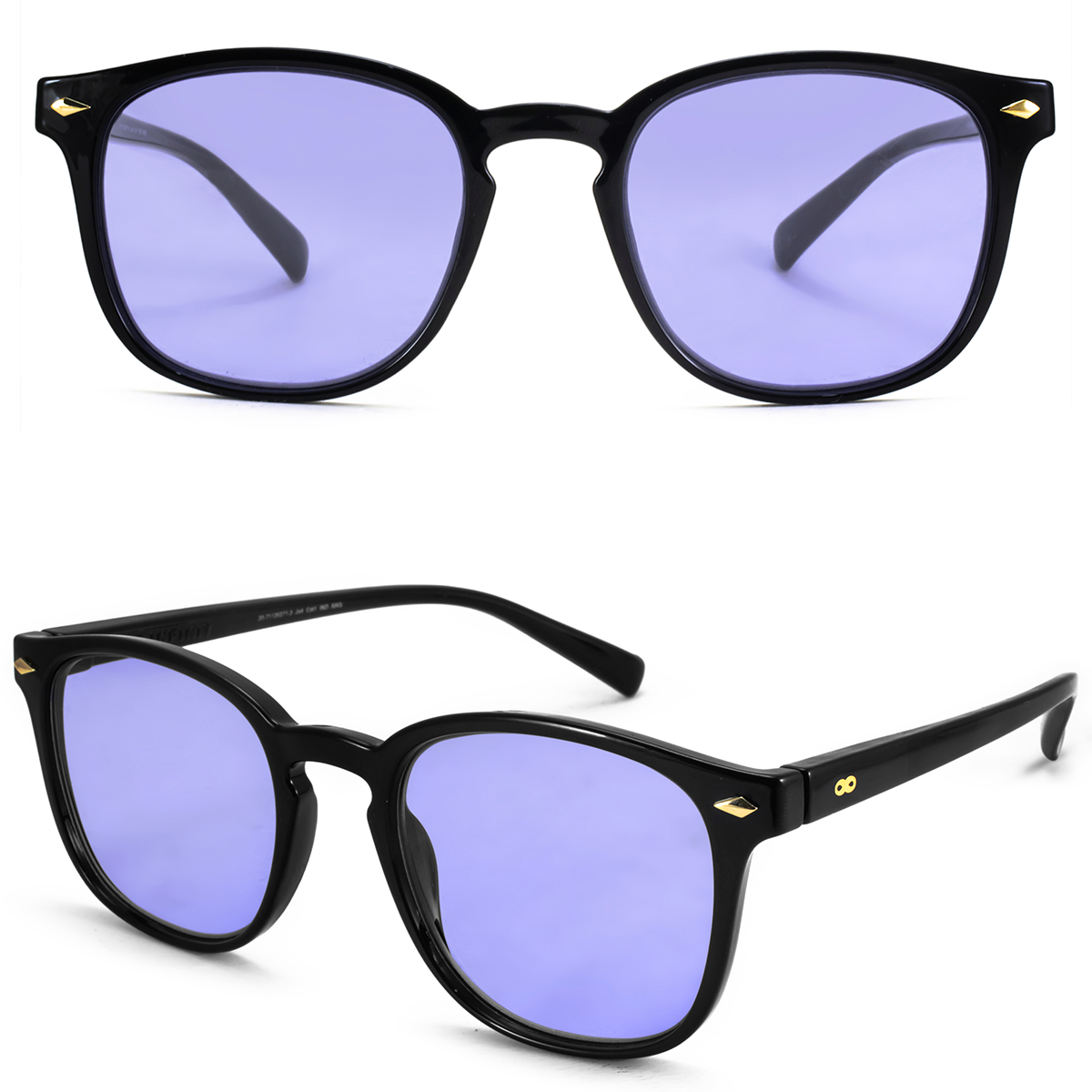 Xenote Negro Brillo Lente Blueberry