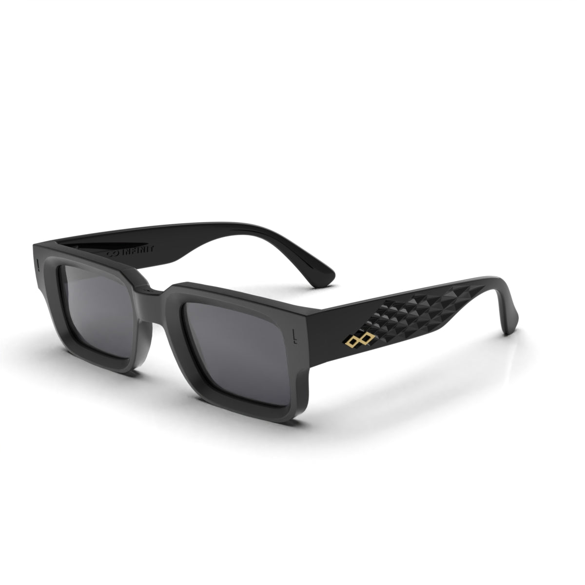 Anteojos De Sol Exclamation 3D Negro Mate Lente Gris Edicion Limitada