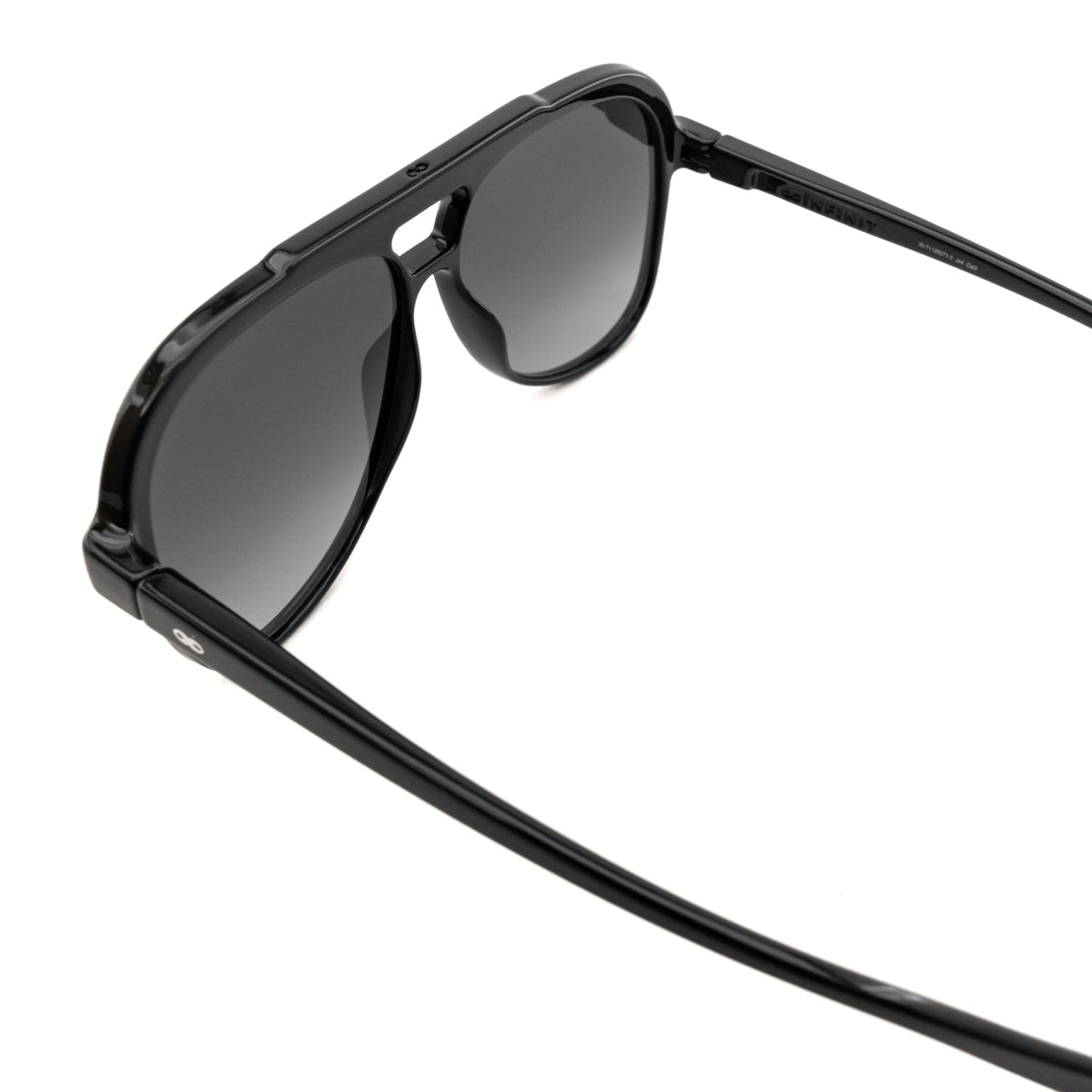 Triple Xxx Negro Brillo Lente Gris Degrade