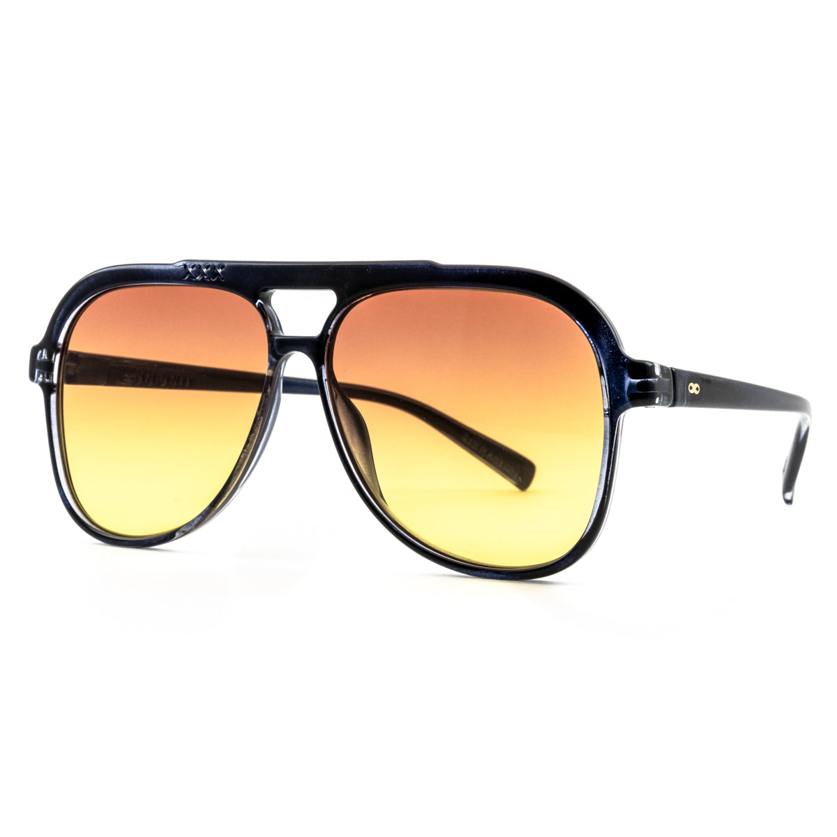 Triple Xxx Translucido Negro Lente Sunset Degrade