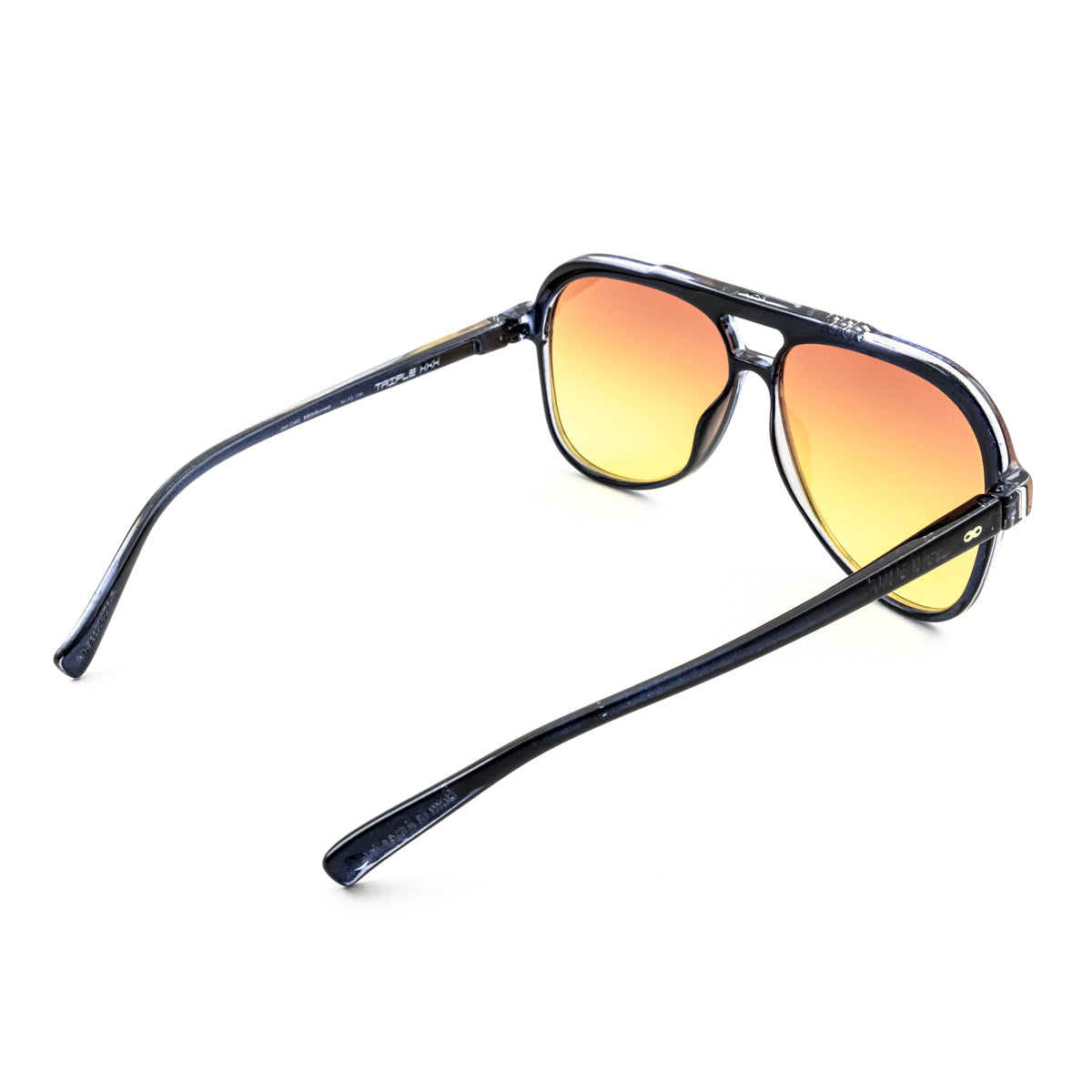 Triple Xxx Translucido Negro Lente Sunset Degrade