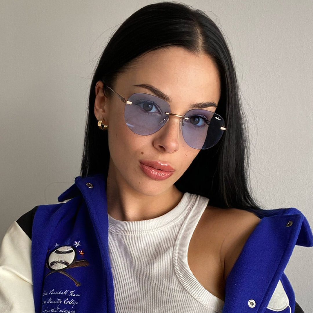 Aero Panto Marron Lente Celeste