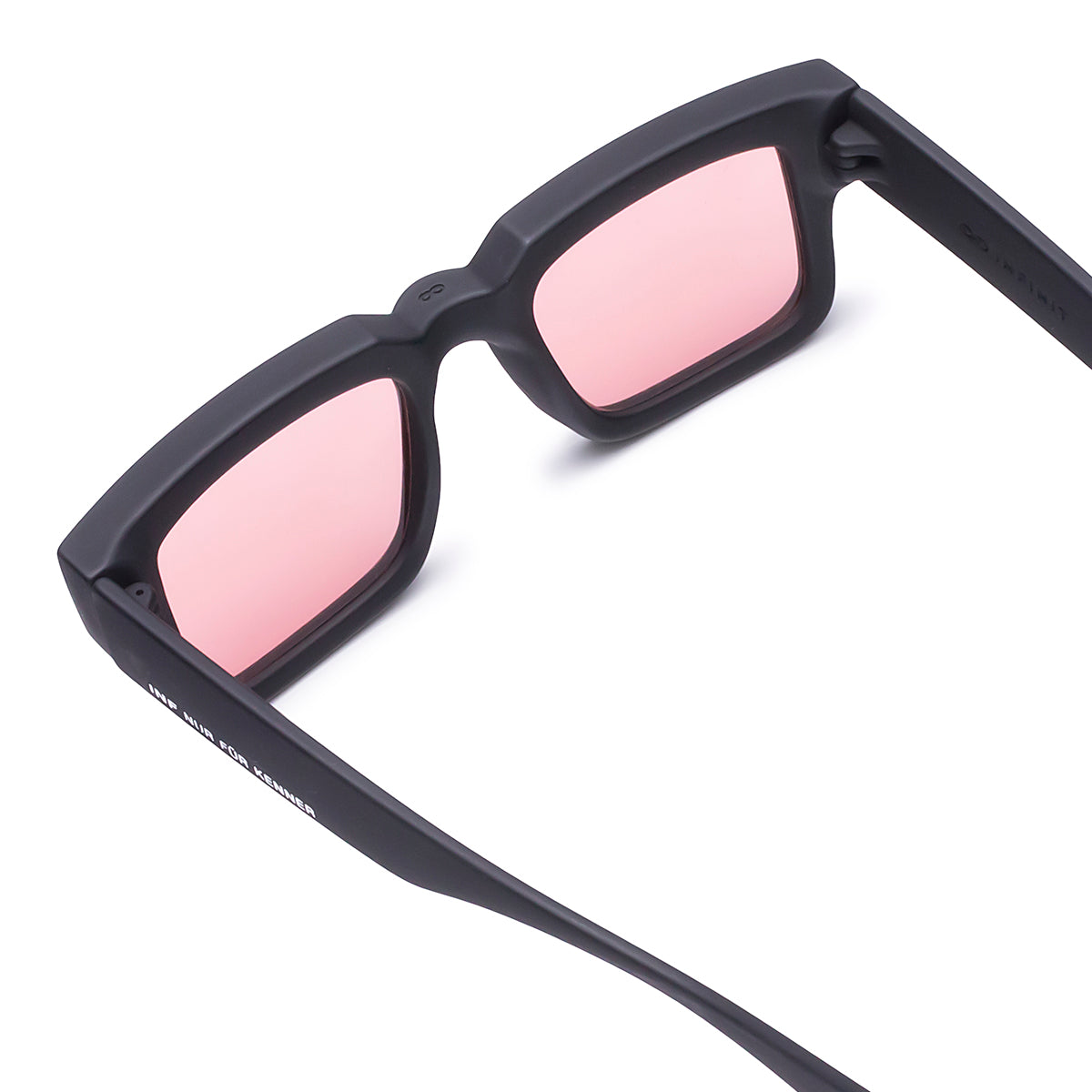 Anteojos Exclamation Negro Mate Lente Rosa - imagen 10