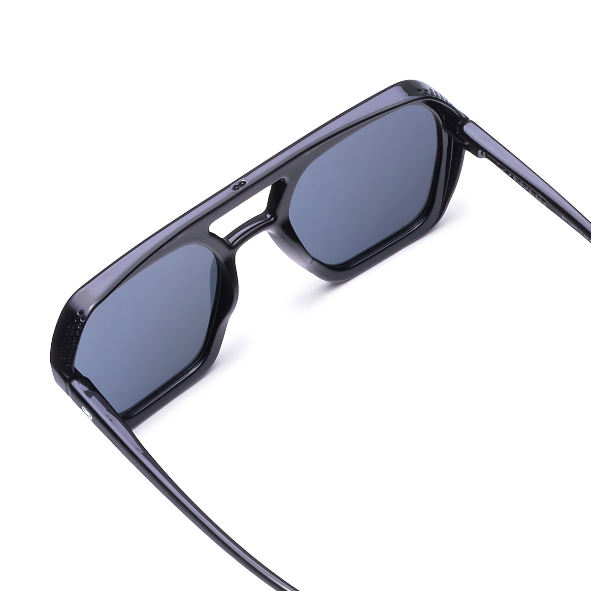 Lyon Negro Brillo Lente Gris