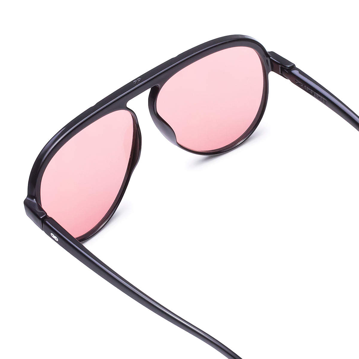 Paris Negro Brillo Lente Rosa