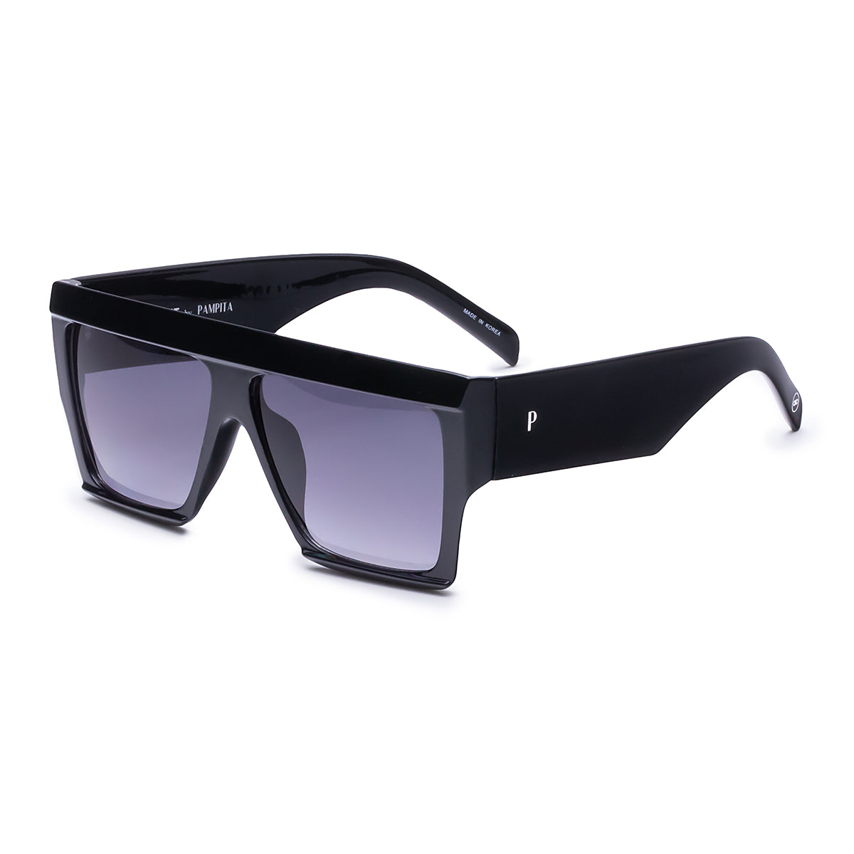 Ibiza Negro Brillo Lente Gris Degrade By Pampita