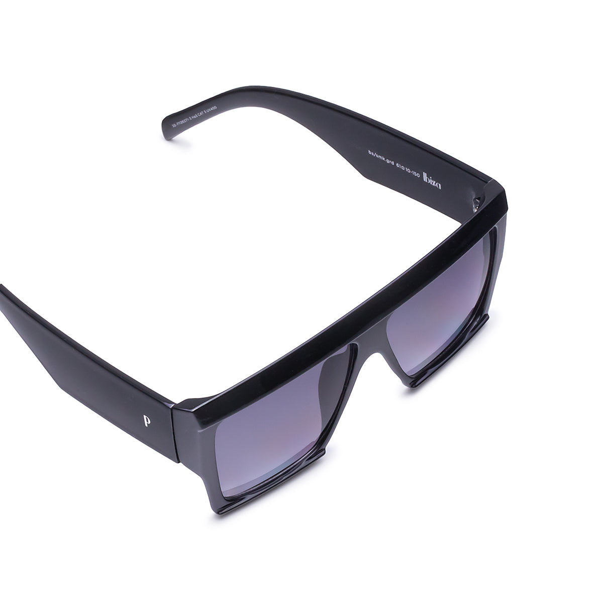 Ibiza Negro Brillo Lente Gris Degrade By Pampita