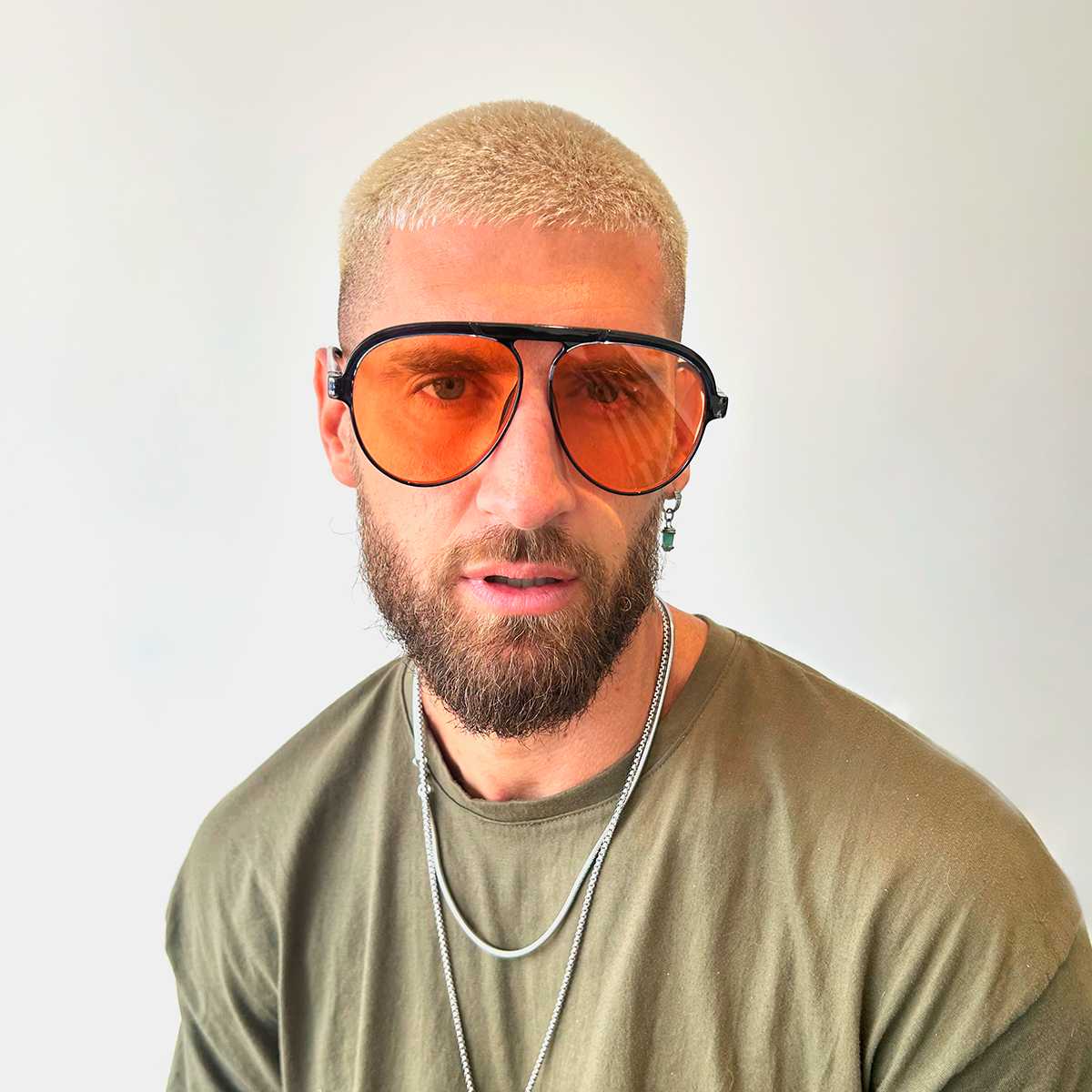 Paris Translucido Negro Lente Naranja