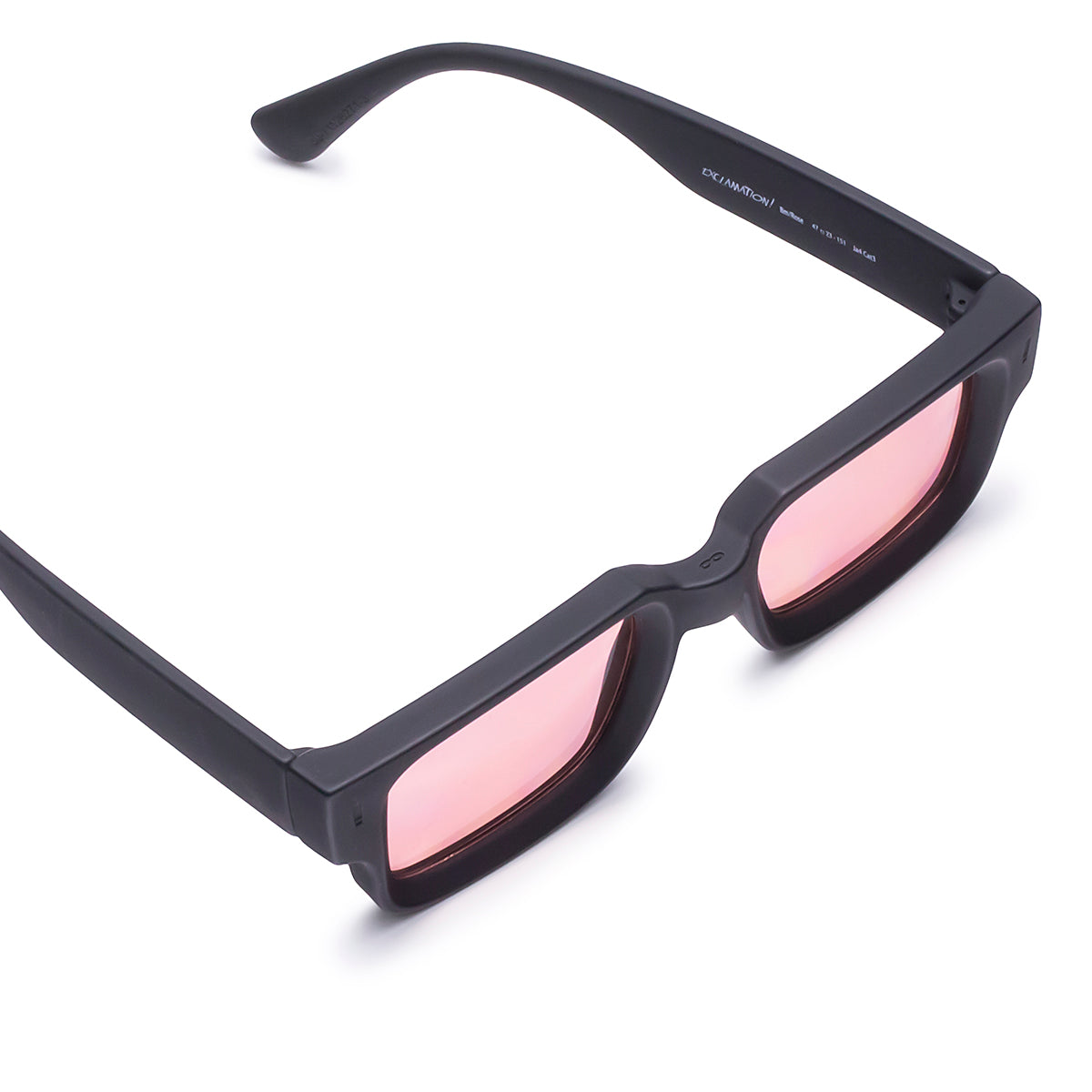 Exclamation Negro Mate Lente Rosa