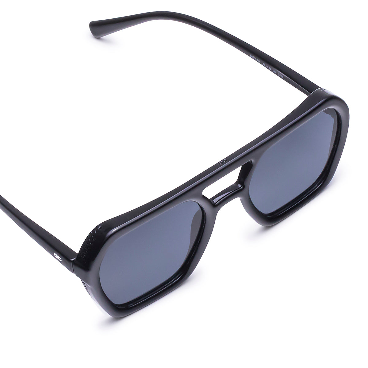 Lyon Negro Brillo Lente Gris