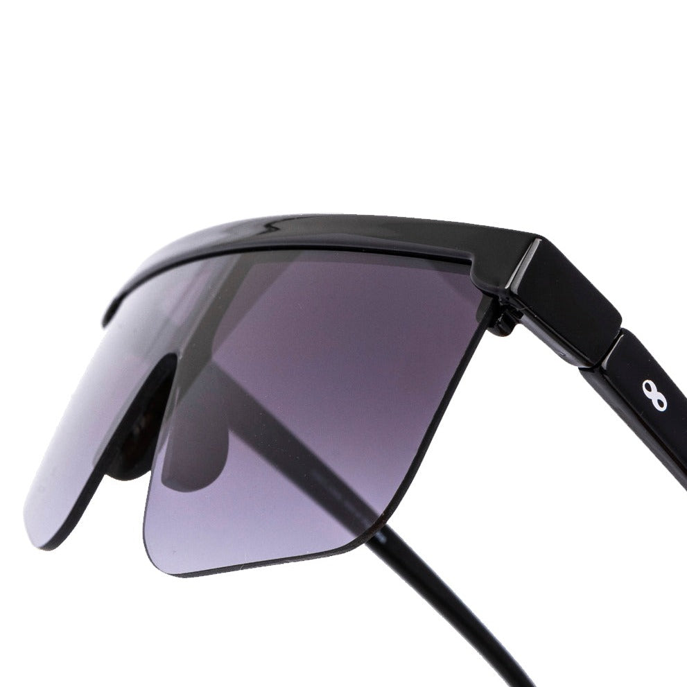 Hong Kong Negro Brillo Lente Gris Degradé