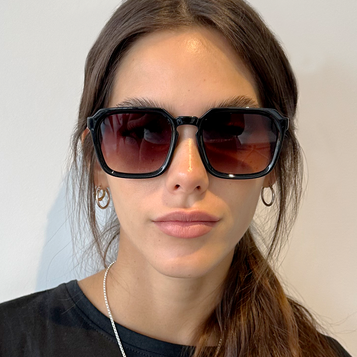 Monaco Negro Brillo Lente Marron Degradé