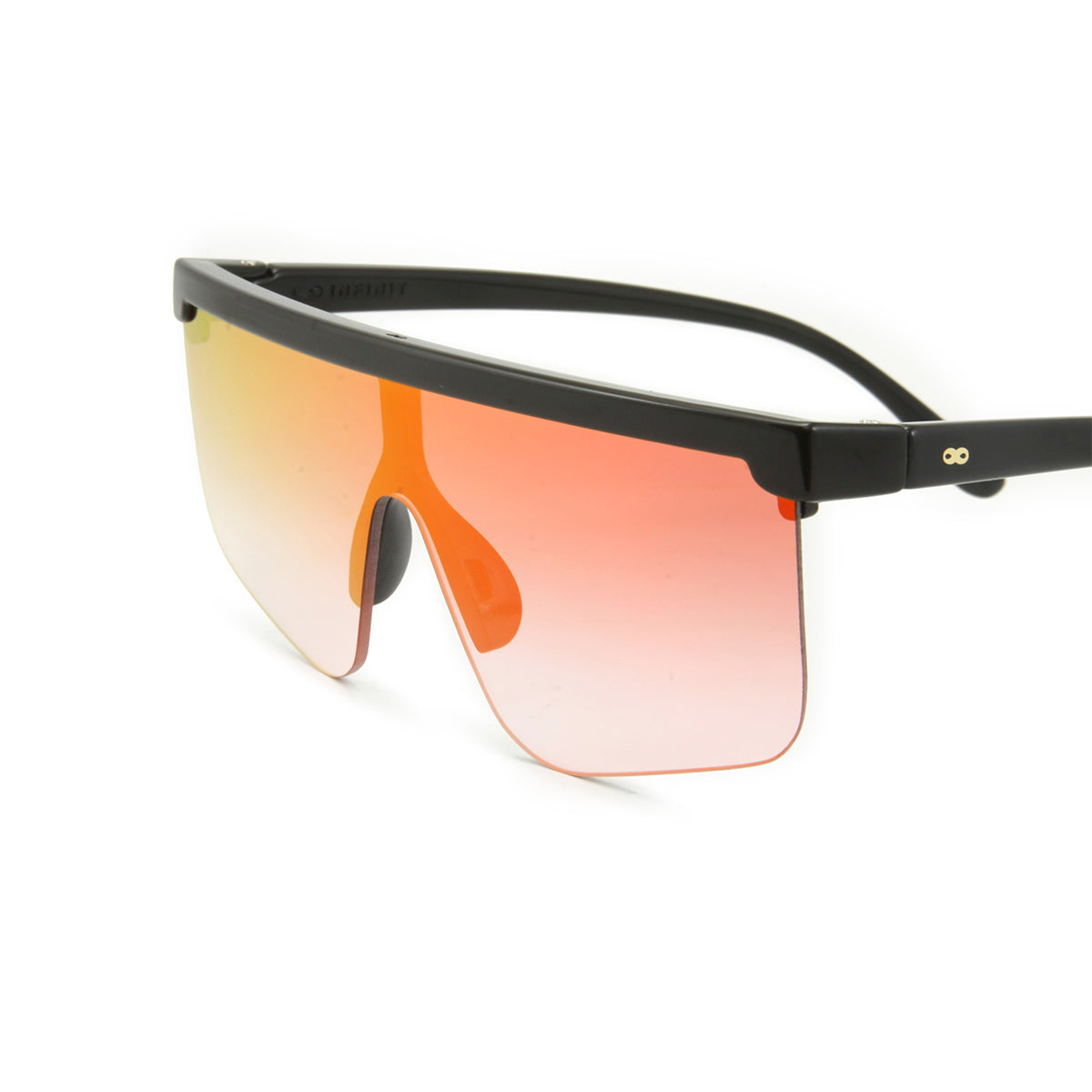 Hong Kong Negro Brillo Lente Suave Espejada Fresa Degrade