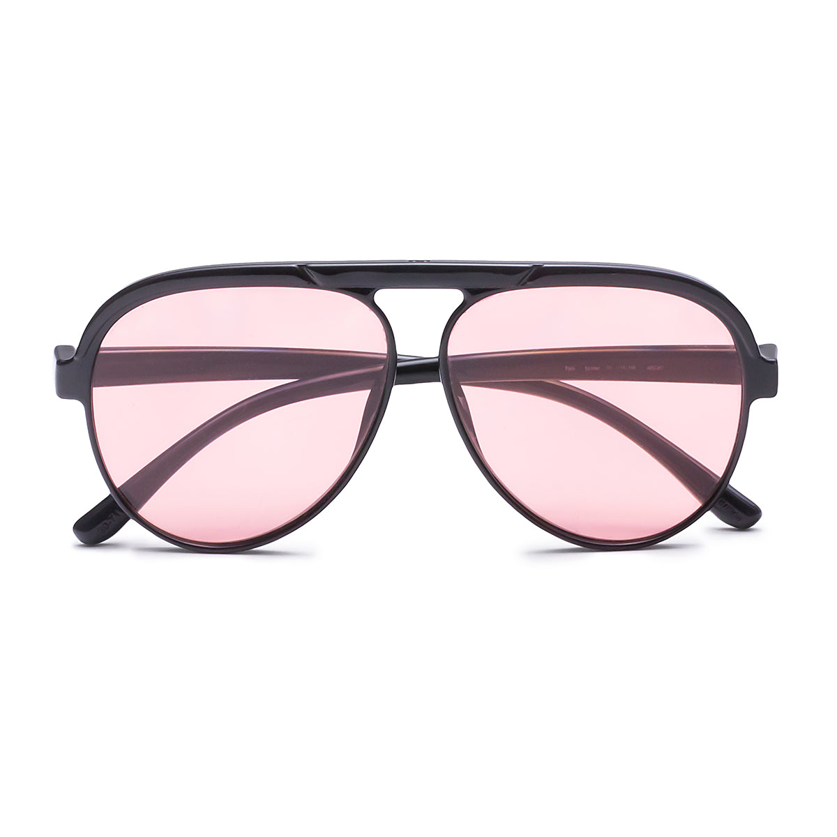 Paris Negro Brillo Lente Rosa