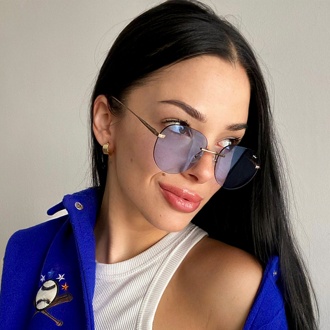 Aero Panto Marron Lente Celeste