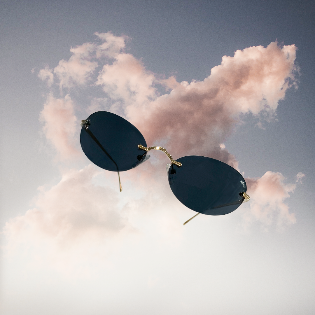 Aero Oval Gold Lente Gris