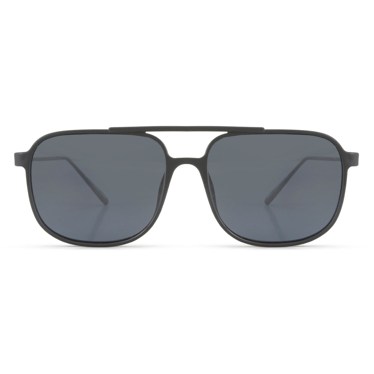 Anteojos Caravan Negro Mate Lente Gris - imagen 1