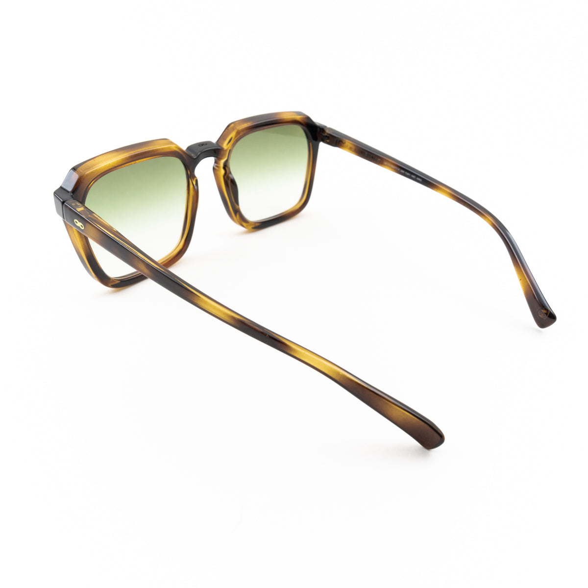 Anteojos De Sol Monaco Carey Lente Oliva Degrade