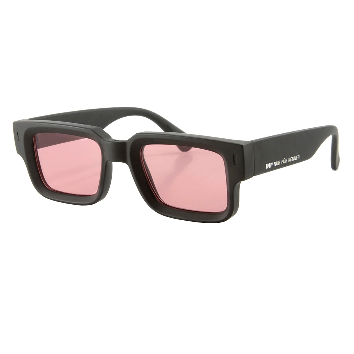 Anteojos Exclamation Negro Mate Lente Rosa - imagen 7