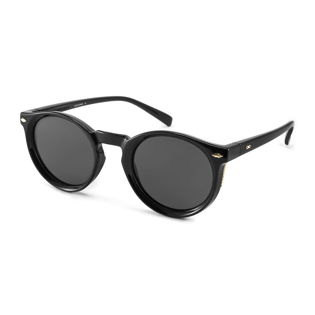 Holbox Negro Brillo Lente Gris Polarizado