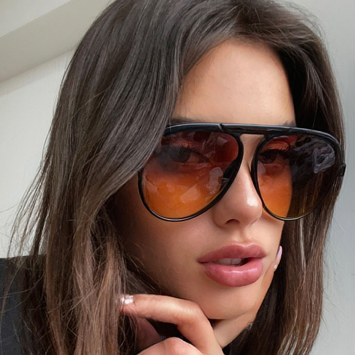 Paris Negro Brillo Lente Sunset Degradé