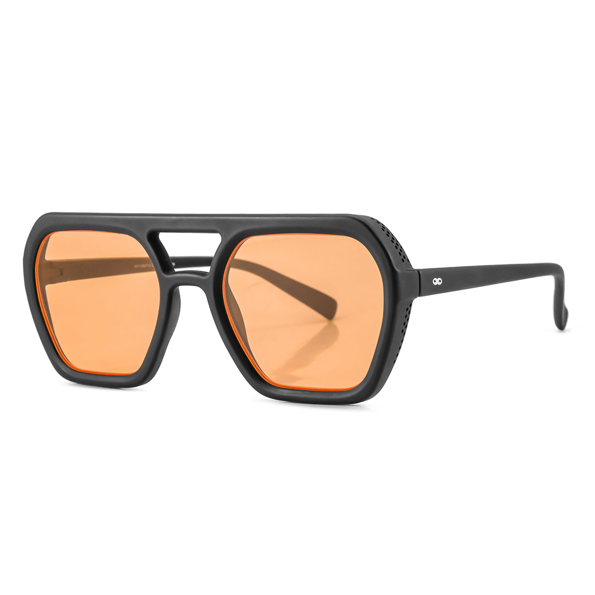 Lyon Negro Mate Lente Naranja