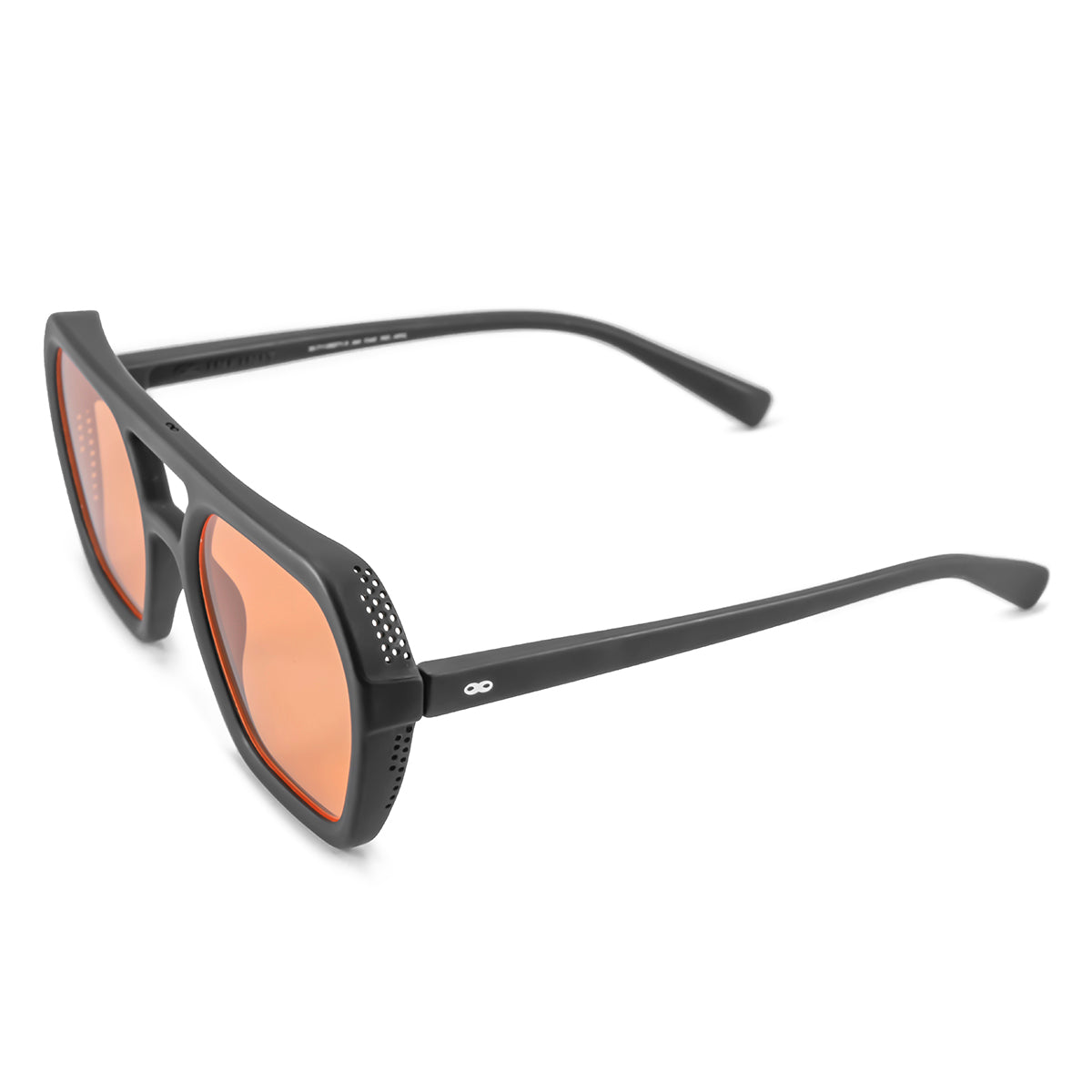 Lyon Negro Mate Lente Naranja