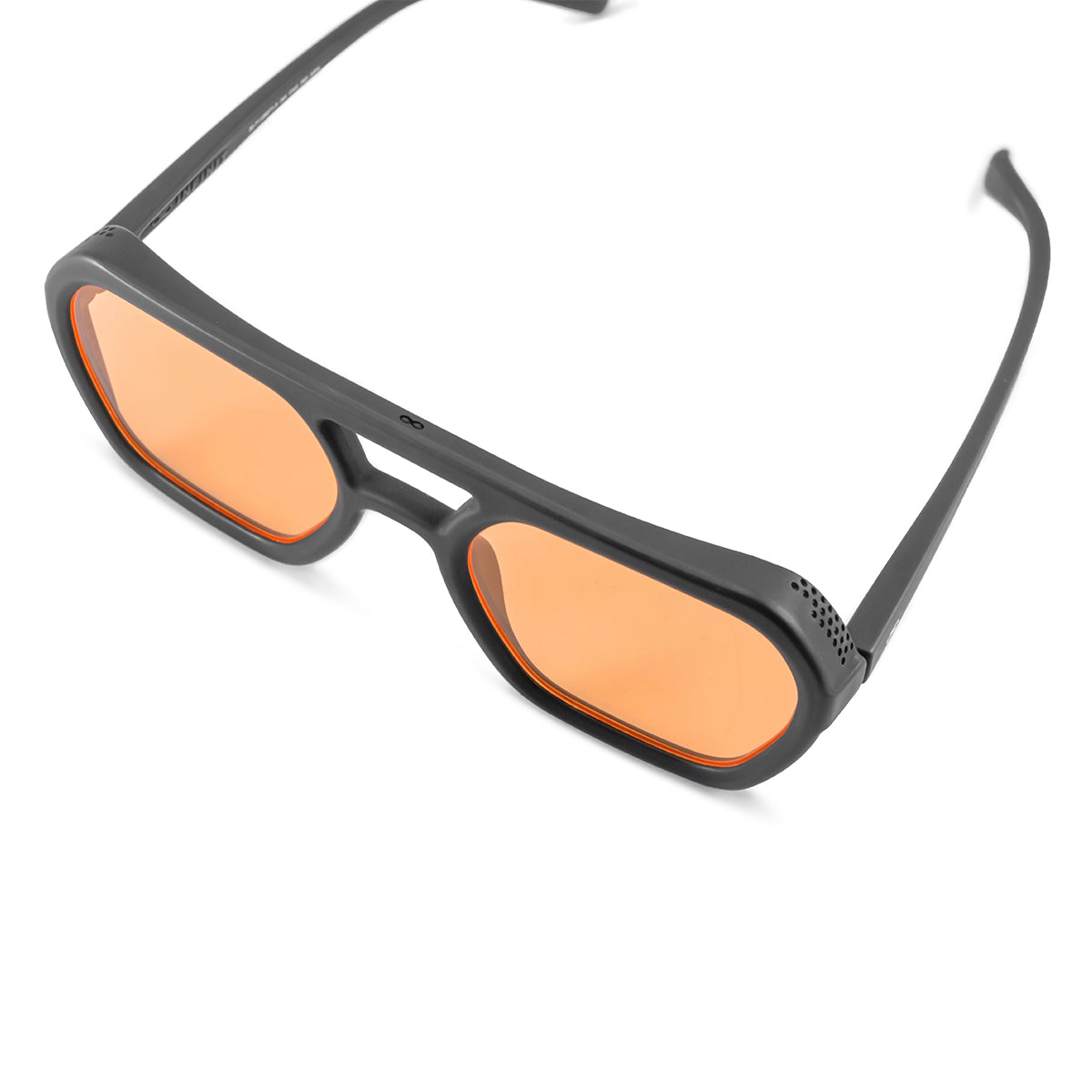 Lyon Negro Mate Lente Naranja