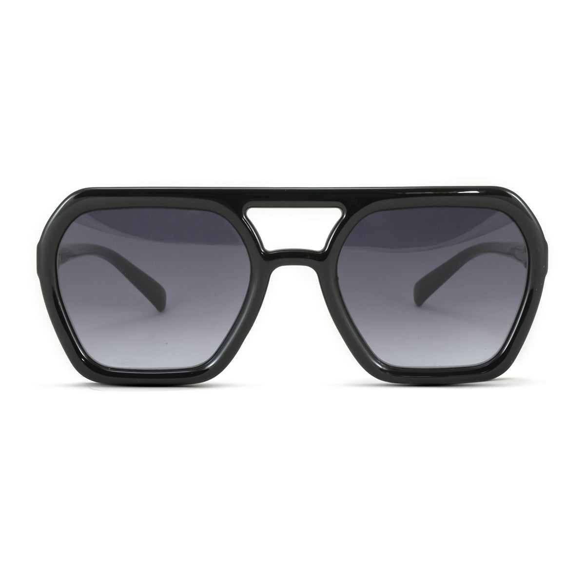Lyon Negro Brillo Lente Gris Degrade